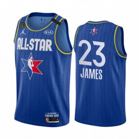 Maillot NBA Los Angeles Lakers LeBron James 23 2020 All-Star Jordan Brand Bleu Swingman - Homme